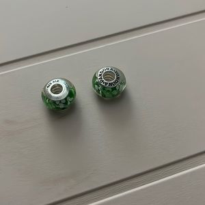 2 authentic Pandora charms muranos